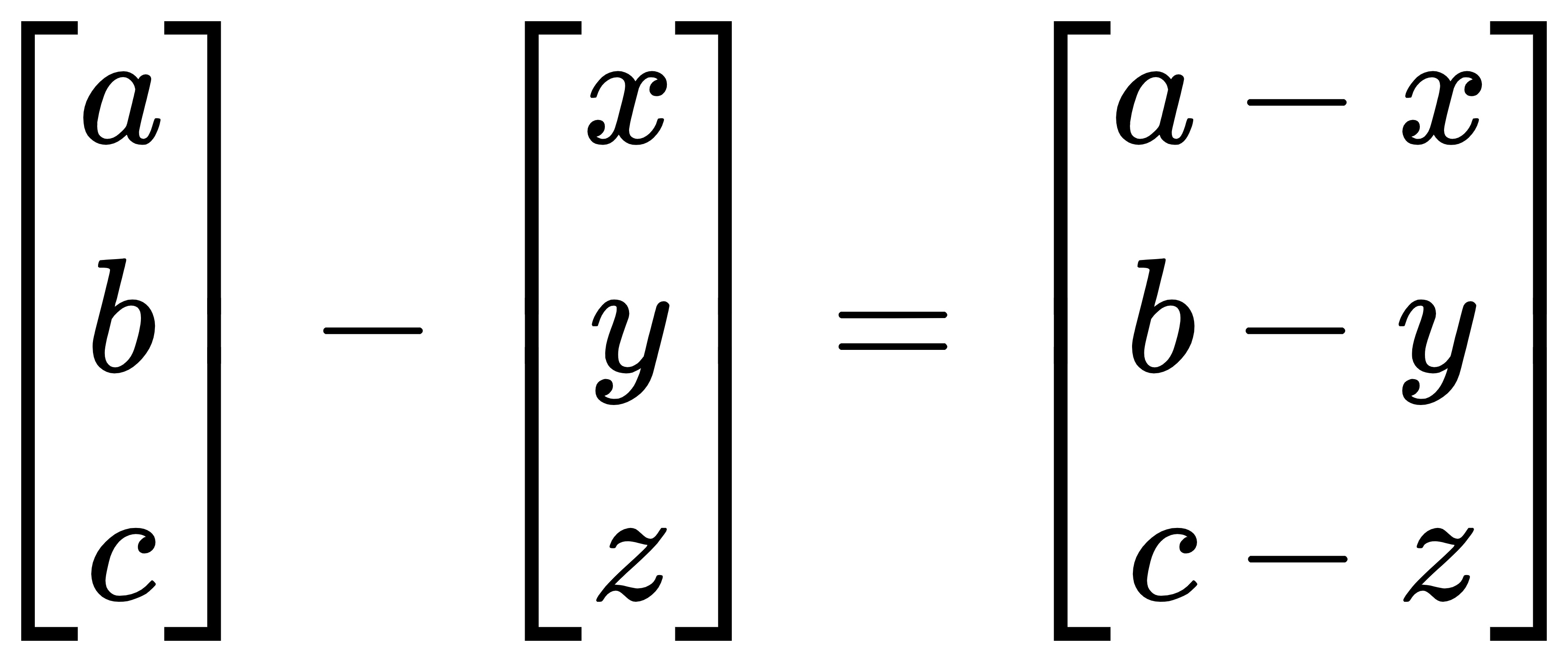 向量减法公式