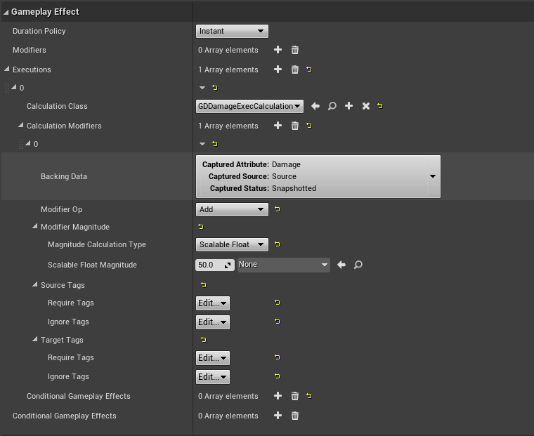 Backing Data Attribute Calculation Modifier