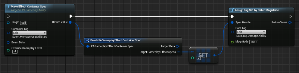 SetByCaller with a GameplayEffectContainer